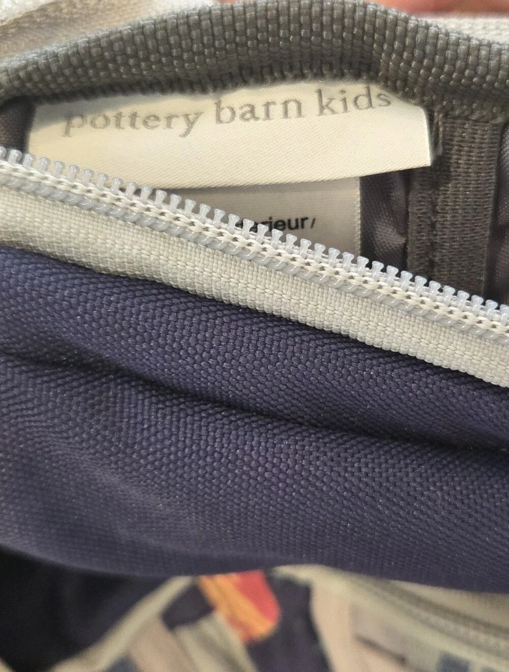 Potterbarn Kids XL Navy Solar System Glow In The Dark Backpack